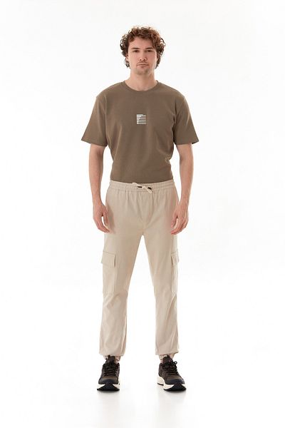 Fulla Moda Elastic Waist Cargo Pocket Jogger Pants