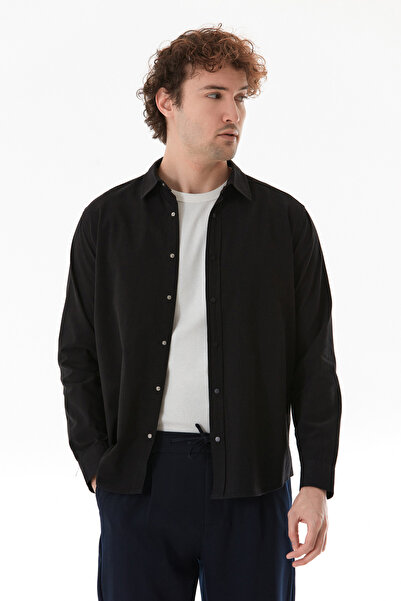 Fulla Moda Basic Çıtçıtlı Gabardin Gömlek