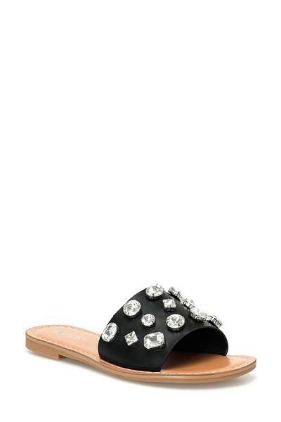 Nine West Merma 4fx Schwarze flache Damenhausschuhe