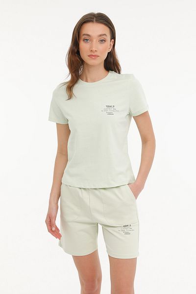 lumberjack Tricou cu mânecă scurtă pentru femei WB ANNA 11 4FX PASTEL GREEN