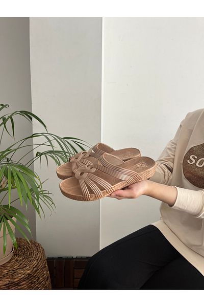 Behtah Kundura Scented Non-Slip Sole Soft Flexible Airblow Bathroom Balcony Beach Street Slippers