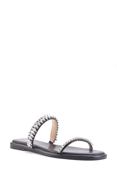 Nine West Dobre 4Fx Czarne Damskie Płaskie Kapcie