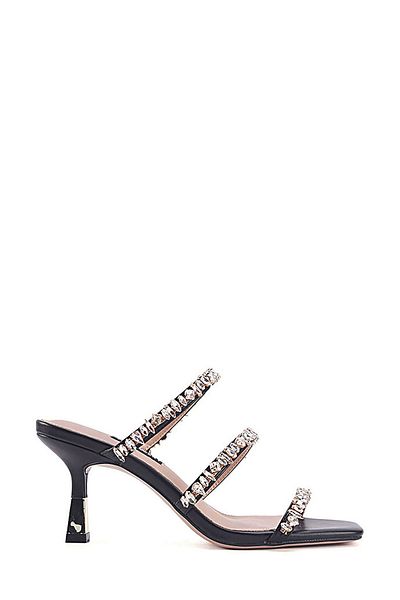 Nine West Μαύρες γυναικείες παντόφλες με τακούνι Macai 3pr