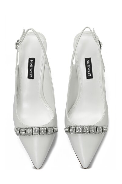 Nine West LOVEME 4FX - White Women's Heeled Sandals