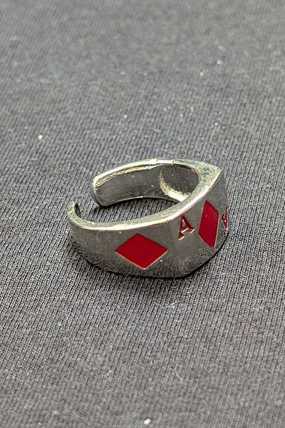 cheetah quality Poker Design Vip a Grade Tarnish Resistant Adjustable Men Ring