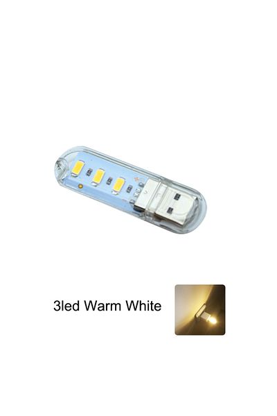 lyfs 3led Warm White Mini Usb Led Book Light Ultra Bright Reading Lamp Smd Led Bulb Night Light For Power