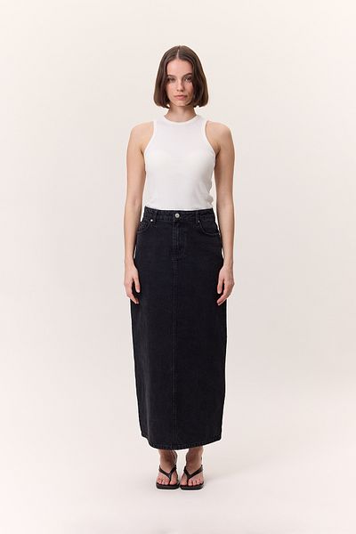 Manuka Langer Denim Ettek Schwarz