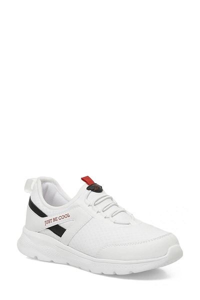 Kinetix Sirius F Fx White-Black-Red Boy's Sports Shoes