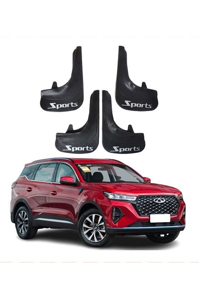 SONİKON LİNE Chery Tiggo Compatible Sports Written 4-Piece Leggings Mudguard Leggings Modified