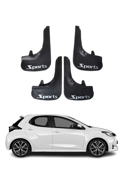 SONİKON LİNE Toyota Yaris Compatible Sports Written 4-Piece Dust Cover Mudguard Mudguard Modified