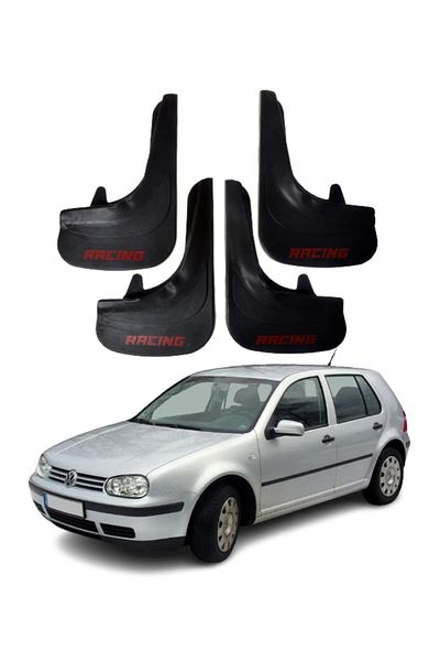 SONİKON LİNE Volkswagen Golf 4 Compatible Racing Written 4-Piece Leggings Mudguard Leggings Modified