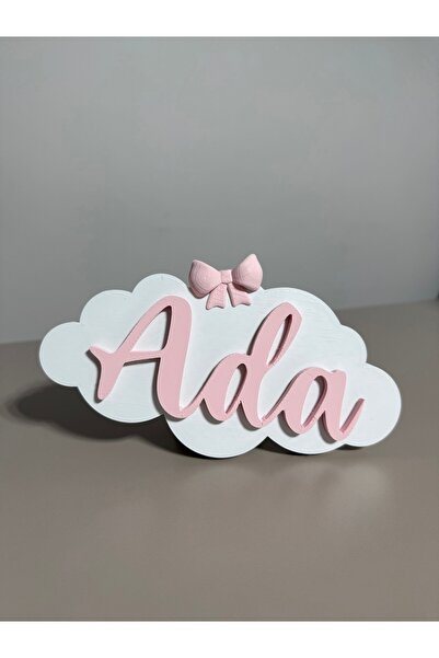 Patush Çocuk Ve Bebek Odası Bulut Kapı Ve Duvar Süsü Pano Isimlik