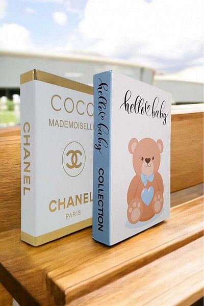 BayCazip Decorative Book Look Box Set of 2 Decorative Book Looking Box