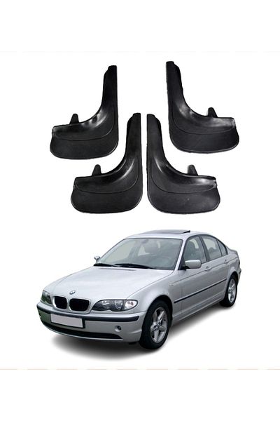SONİKON LİNE Bmw E46 Compatible 4-Piece Dust Cover Mudguard Mudflap Modified