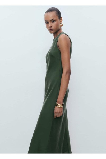 MANGO Woman Midi boy shift elbise