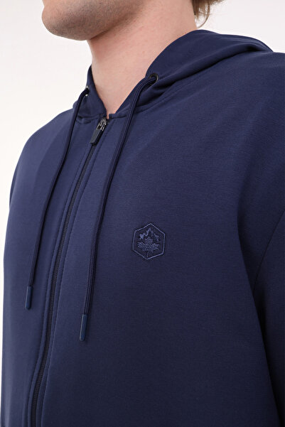 lumberjack MB SN72 FZ HOD 5FX Lacivert Erkek Eşofman Üstü