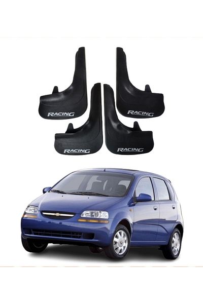 SONİKON LİNE Chevrolet Aveo Hb 2005-2011 Compatible Racing Written 4-Piece Dust Cover Mudguard Mudguard Modified
