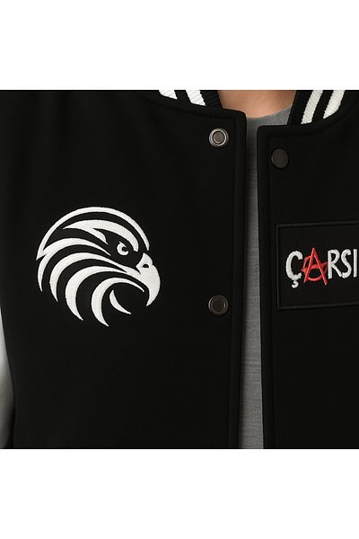 Edizen Arcade Hooligan Κεντημένο και εμπριμέ Premium Bomber College Jacket Unisex Oversize 100% βαμβάκι