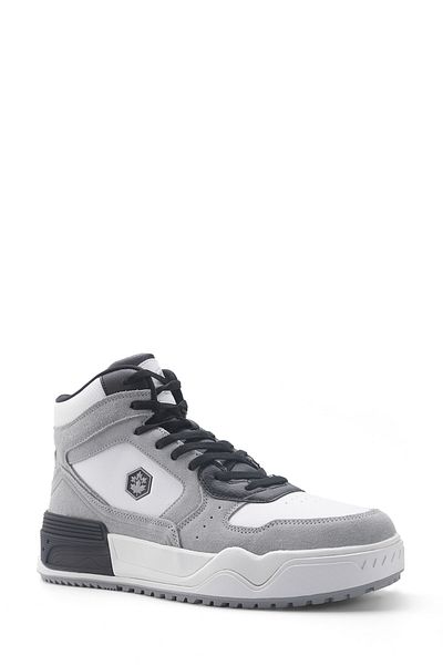 lumberjack DRAVEN HI 5FX Weißer Herren-High-Sneaker