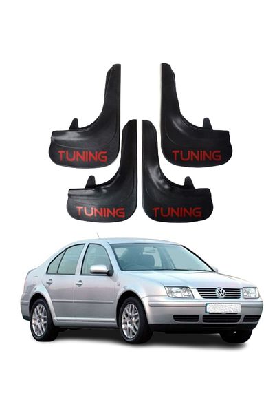 SONİKON LİNE Volkswagen Bora Compatible Tuning Written 4-Piece Dust Cover Mudguard Mudguard Modified