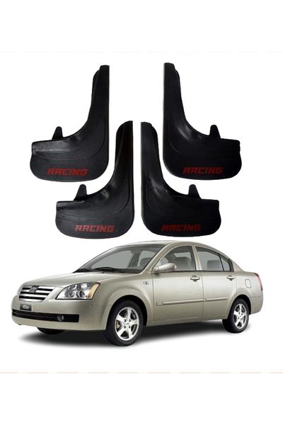 SONİKON LİNE Chery Alia Compatible Racing Written 4-Piece Leggings Mudguard Leggings Modified