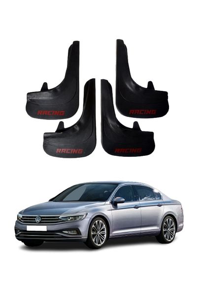 SONİKON LİNE Volkswagen Passat Compatible Racing Written 4-Piece Dust Cover Mudguard Mudguard Modified