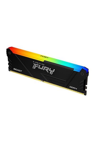 Kingston Memorie RAM Kingston Fury Beast RGB, DIMM, DDR4, 32GB, 3600MHz, CL18, 1.35V, RGB Lighting