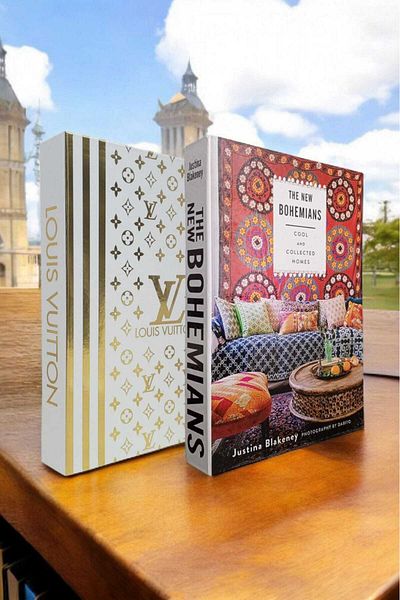 BayCazip Decorative Book Look Box Set of 2 Decorative Book Looking Box