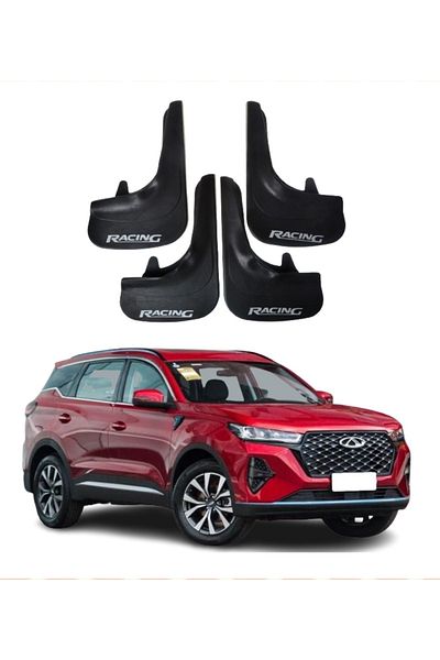 SONİKON LİNE Chery Tiggo Compatible Racing Written 4-Piece Leggings Mudguard Leggings Modified