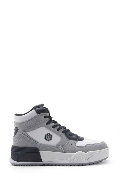 lumberjack DRAVEN HI 5FX Weißer Herren-High-Sneaker