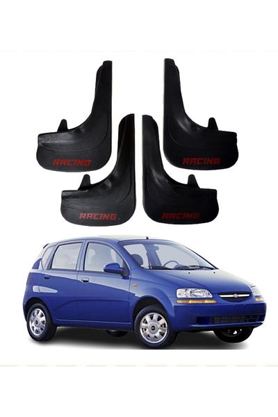 SONİKON LİNE Chevrolet Kalos Hb All Cases Compatible Racing Written 4-Piece Dust Cover Mudguard Mudguard Modified