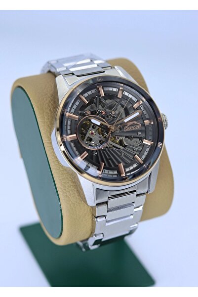 Slazenger Automatic Mechanism Steel Cord Men's Wrist Watch Asw123-I1317Slz