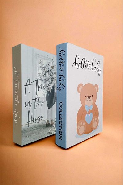 BayCazip Decorative Book Look Box Set of 2 Decorative Book Looking Box