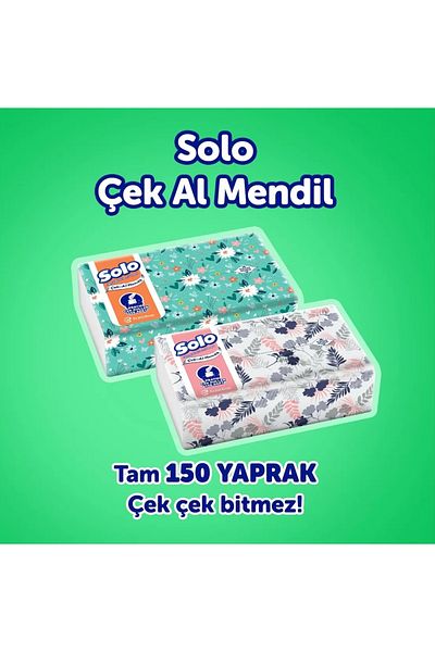 Solo Check Al Handkerchief Patterned 150 Li X 2 Pack