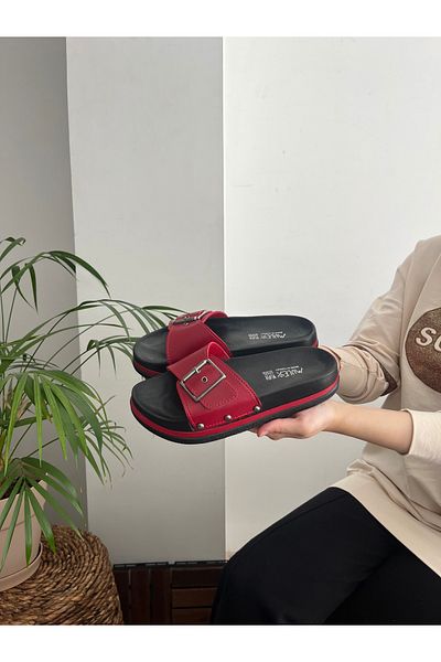 Behtah Kundura Ανατομικές Ορθοπεδικές Παντόφλες Καθημερινής Αντιολισθητικής Σόλας Χονδρό Τακούνι