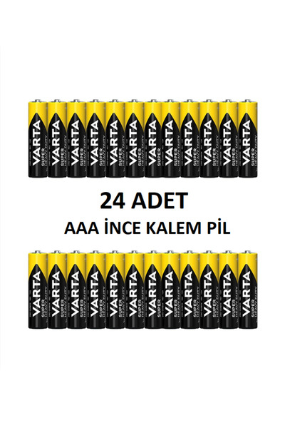 ANI OFİS KIRTASİYE A K Aaa Kalem Pil 24'lü | Süper Güçlü | Uzun Ömürlü Çinko Karbon | Ekonomik Paket