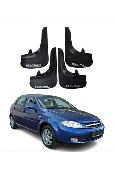 SONİKON LİNE Chevrolet Lacetti Hb Compatible Racing Written 4-Piece Dust Cover Mudguard Mudguard Modified