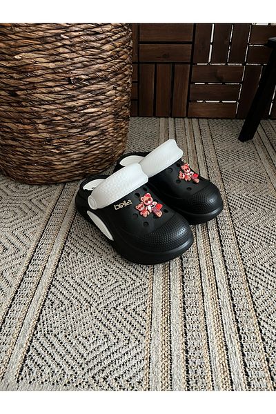 Behtah Kundura Παντόφλες με κλειστή μπροστινή ψηλή σόλα Garden Doctor Nurse Casual Slippers (Επιλέξτε ένα νούμερο μεγαλύτερο!)