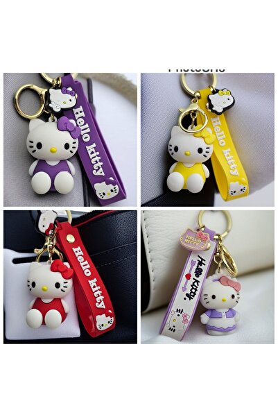 Meyra Accessories مرحبا كيتي أحسب الفاخرة مفتاح سلسلة حقيبة ملحق أفخم لعبة هد...