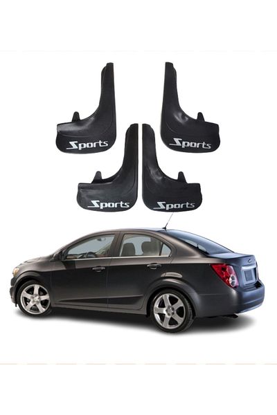 SONİKON LİNE Chevrolet Aveo Sd 2011 and after Compatible Sports Written 4-Piece Dust Cover Mudguard Mudguard Mudguard Modified