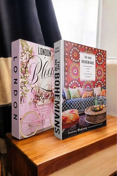 BayCazip Decorative Book Look Box Set of 2 Decorative Book Looking Box
