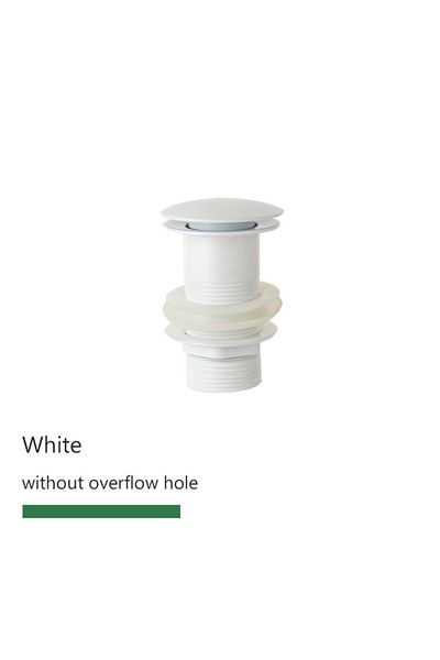 Choice white no hole Bathroom Basin Sink Pop Up Drain Waste Stopper Bathroom Faucet Accessories Brass Matt