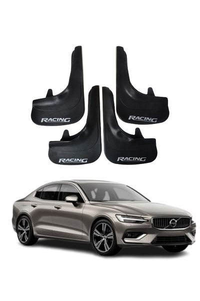 SONİKON LİNE Volvo S 60 Compatible Racing Written 4-Piece Dust Cover Mudguard Mudguard Modified