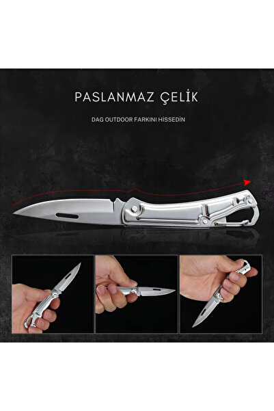 NOMOTHETIC Paslanmaz Çelik 16cm Cep Çakı | Kamp, Outdoor