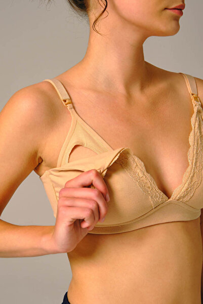 KUIN Βαμβακερό σουτιέν θηλασμού εγκυμοσύνης-μητρότητας (σουτιέν θηλασμού)