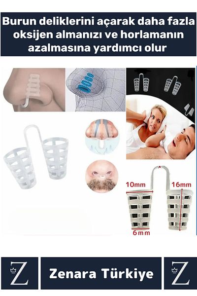 Zenara Premium Snoring Reducer Comfortable Breathing Sleep Anti-Snoring Nose Hole Apparatus 8 Pieces