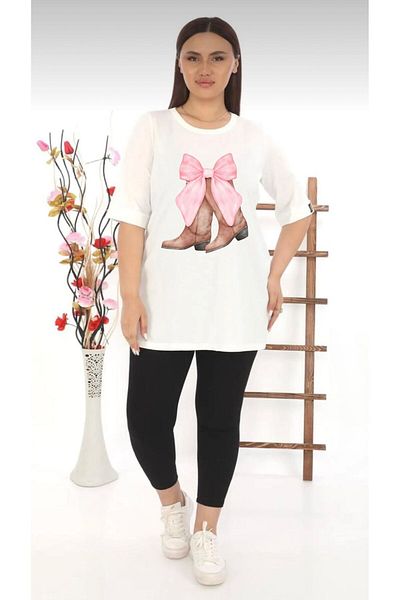 MG Bow Printed Large Size Tee