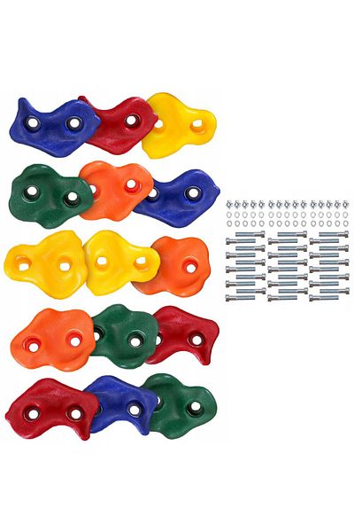 zola Set pietre de catarat, Zola, 15 bucati, creaza-ti perete de alpinism pentru copiii, multicolor