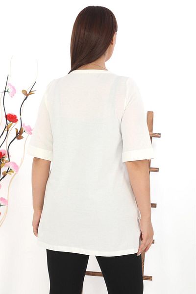 MG 80 cm Cotton Viscosa Heart Printed Tee