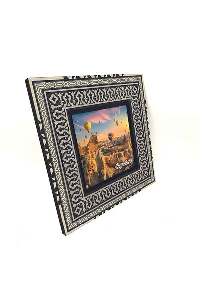 Sadrazam Cappadocia Visual Printed Mdf Table (20 X 20 Krt-160 Trksdf)